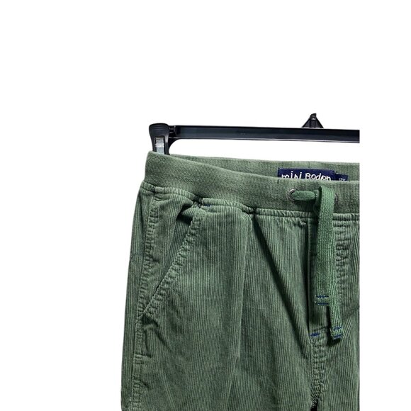 Mini Boden Corduroy Straight Leg Pants Olive Green Size 12y Preppy Fall Casual - Picture 7 of 12
